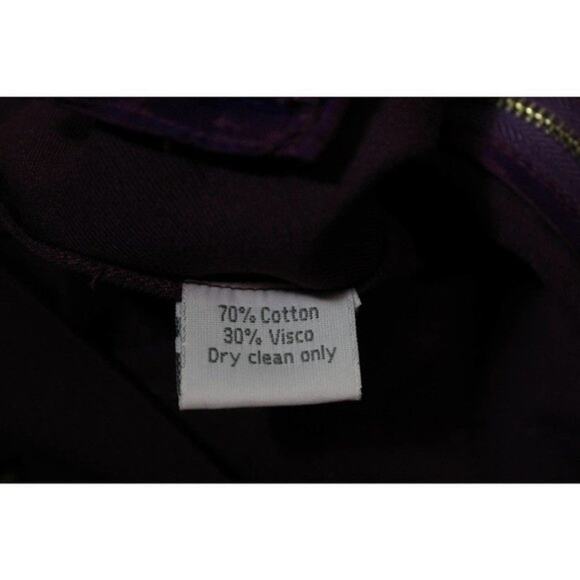 Roberta Freyman Purple‎ Zipper Peplum Top - Picture 4 of 4